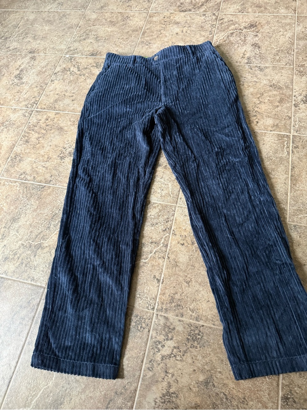 ❤️Fighter pilot trousers blue ribbed corduroy